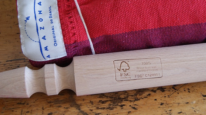 FSC Siegel im Holz
