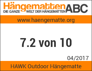 Unser Siegel: HAWK Outdoor HĂ€ngematte
